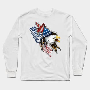 Bob Seger Eagel American flag Long Sleeve T-Shirt